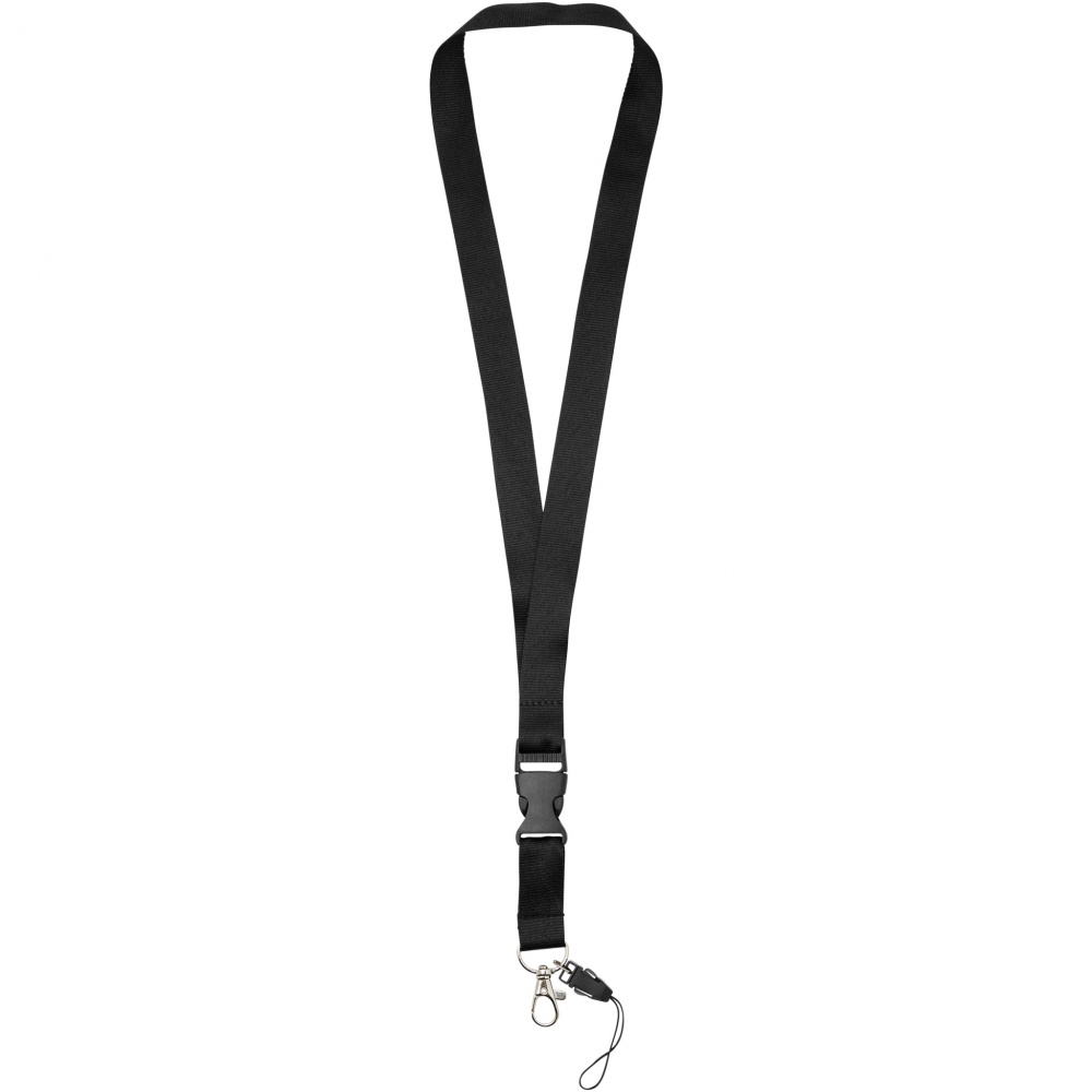 Logotrade Werbeartikel das Foto: Sagan Lanyard mit abnehmbarer Schnalle und Handyband