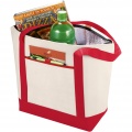 Lighthouse Non Woven Kühltasche 21L, Natur / Rot