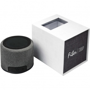 Logotrade Firmengeschenke das Foto: Fiber 3W Bluetooth® Lautsprecher mit kabelloser Ladefunktion