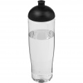 H2O Active® Tempo 700 ml Sportflasche mit Stülpdeckel, Transparent / Tiefschwarz