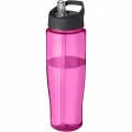 H2O Active® Tempo 700 ml Sportflasche mit Ausgussdeckel, Rosa / Tiefschwarz