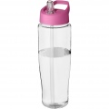 H2O Active® Tempo 700 ml Sportflasche mit Ausgussdeckel, Transparent / Rosa