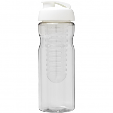 Logotrade Geschäftsgeschenke das Foto: H2O Active® Base 650 ml Sportflasche mit Klappdeckel und Infusor