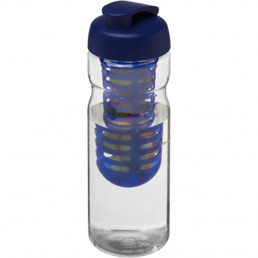 Logotrade Werbegeschenke das Foto: H2O Active® Base 650 ml Sportflasche mit Klappdeckel und Infusor