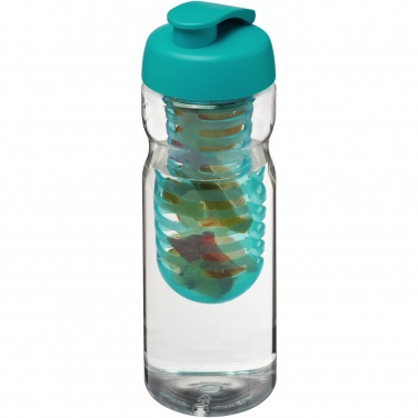 Logotrade Logogeschenke das Foto: H2O Active® Base 650 ml Sportflasche mit Klappdeckel und Infusor