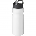 H2O Active® Base 650 ml Sportflasche mit Ausgussdeckel, Weiß / Tiefschwarz