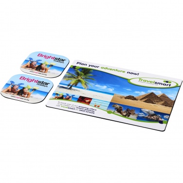 Logotrade werbemittel das Foto: Brite-Mat® Mousepad- und Untersetzer-Set 3