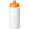 Baseline® Plus 500 ml Flasche mit Sportdeckel, Weiß / Orange