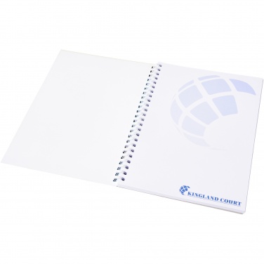 Logotrade Logogeschenke das Foto: Desk-Mate® A5 Notizbuch mit Kunststoff Cover und Spiralbindung
