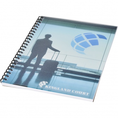 Logotrade Werbeartikel das Foto: Desk-Mate® A5 Notizbuch mit Kunststoff Cover und Spiralbindung