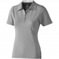 Markham Stretch Poloshirt für Damen, Grau meliert