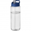 H2O Active® Vibe 850 ml Sportflasche mit Ausgussdeckel, Transparent / Blau