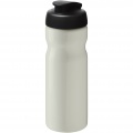 H2O Active® Eco Base 650 ml Sportflasche mit Klappdeckel, Elfenbeinweiß / Tiefschwarz