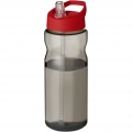 H2O Active® Eco Base 650 ml Sportflasche mit Ausgussdeckel, Anthrazit / Rot