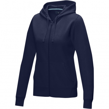 Logotrade Werbegeschenke das Foto: Ruby Hoodie mit durchgehendem Reißverschluss aus Bio-Material für Damen