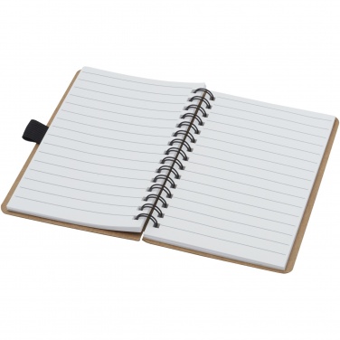 Logotrade Werbeartikel das Foto: Cobble A6 Notizbuch mit Spiralbindung aus recyceltem Karton mit Steinpapier