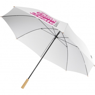 Logotrade Werbeartikel das Foto: Romee 30'' windbeständiger Golfschirm aus recyceltem PET