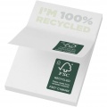 Sticky-Mate® recycelte Haftnotizen 50 x 75 mm, Weiß