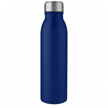 Logotrade Firmengeschenke das Foto: Harper 700 ml Sportflasche aus Edelstahl mit Metallschlaufe