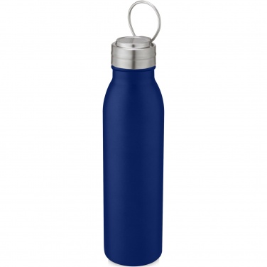 Logotrade Werbegeschenke das Foto: Harper 700 ml Sportflasche aus Edelstahl mit Metallschlaufe