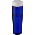 H2O Active® Eco Tempo 700 ml Wasserflasche mit Drehdeckel, Weiß / Blau