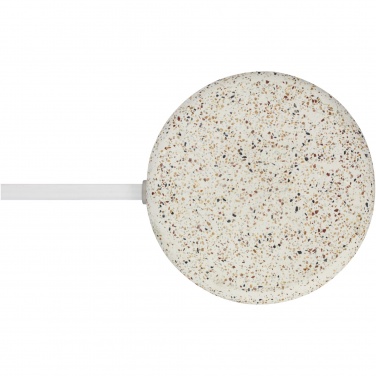 Logotrade Logogeschenke das Foto: Terrazzo 10 W kabelloses Bambus-Ladepad