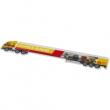Logotrade werbemittel das Foto: Tait 30 cm LKW-förmiges Lineal aus Recycling-Kunststoff
