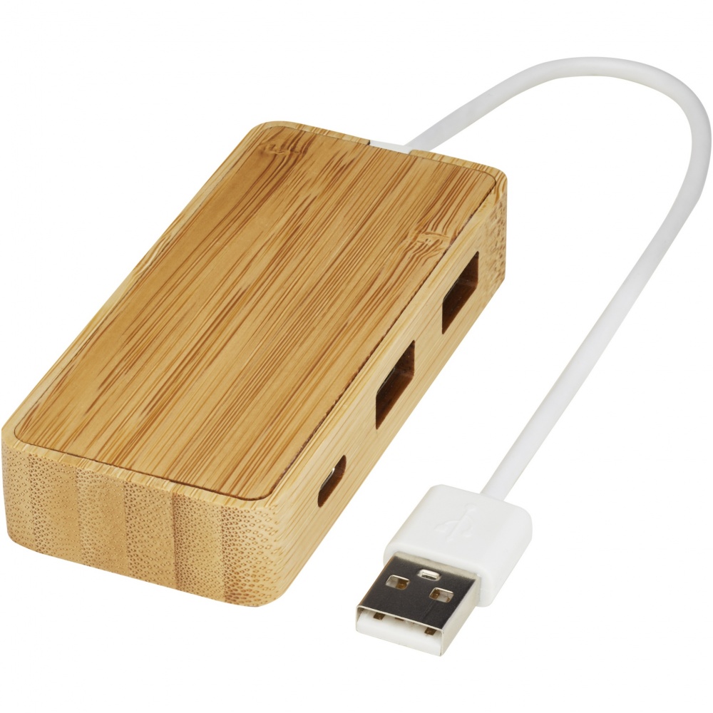 Logotrade Geschäftsgeschenke das Foto: Tapas USB-Hub aus Bambus