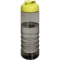 H2O Active® Eco Treble 750 ml Sportflasche mit Stülpdeckel, Anthrazit / Limette