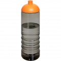 H2O Active® Eco Treble 750 ml Sportflasche mit Stülpdeckel, Anthrazit / Orange