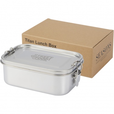 Logotrade Firmengeschenke das Foto: Titan Lunchbox aus recyceltem Edelstahl