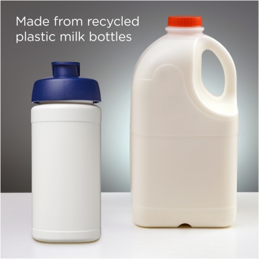 Logotrade Werbeartikel das Foto: Baseline 500 ml recycelte Sportflasche mit Klappdeckel