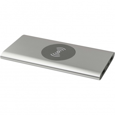 Logotrade werbemittel das Foto: Juice 8000 mAh Typ-C kabellose Powerbank aus recyceltem Aluminium