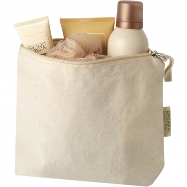 Logotrade Firmengeschenke das Foto: Orissa 180 g/m² Kosmetiktasche aus Bio-Baumwolle 1L