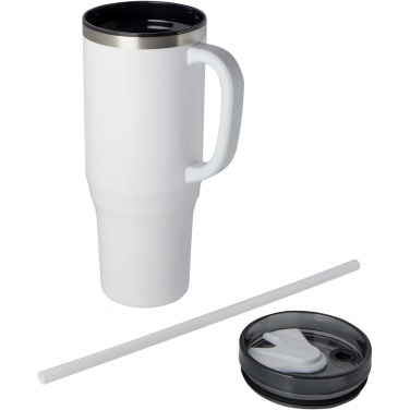 Logotrade Geschäftsgeschenke das Foto: Melbourne 1200 ml RCS-zertifizierter Isolierbecher mit Strohhalm