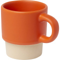 Olympia 130 ml stapelbarer Expresso Becher mit Tonboden, Orange