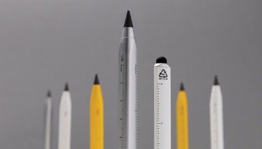 Logotrade werbemittel das Foto: Eon Infinity Multitasking Stift aus RCS recycelt. Aluminium