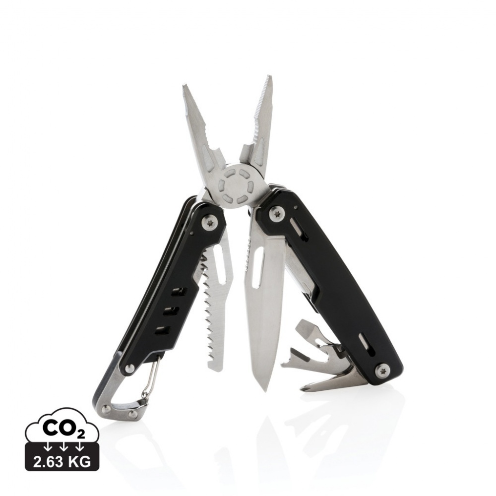 Logotrade Werbegeschenke das Foto: Solid Multitool mit Karabiner