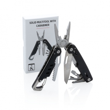 Logotrade Logogeschenke das Foto: Solid Multitool mit Karabiner