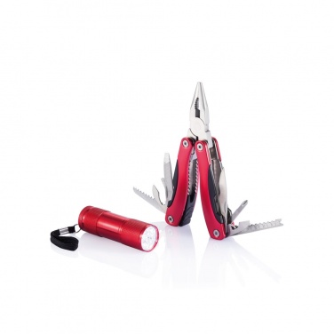 Logotrade Werbeartikel das Foto: Multitool und Taschenlampen Set