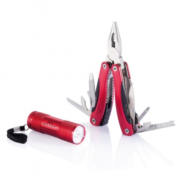 Logotrade Firmengeschenke das Foto: Multitool und Taschenlampen Set