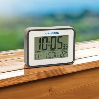 Logotrade Firmengeschenke das Foto: Grundig Thermometer, Wecker und Kalender