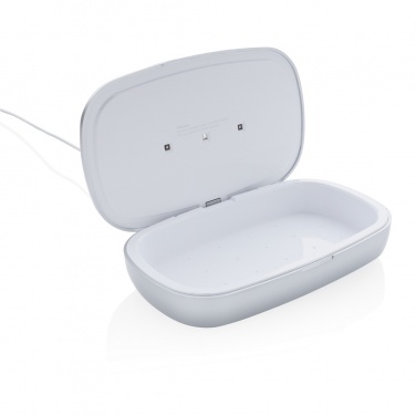 Logotrade Geschäftsgeschenke das Foto: Rena UV-C Sterilisations-Box mit 5W Wireless Charger