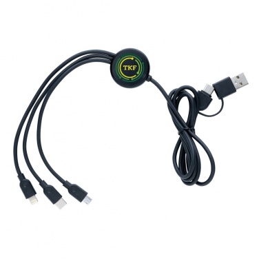 Logotrade werbemittel das Foto: 6-in-1 Kabel aus RCS recyceltem TPE und recyceltem Plastik