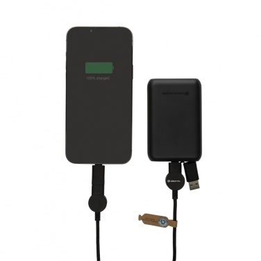 Logotrade werbemittel das Foto: Oakland RCS rKunststoff 1,2m 6-in-1 Fast-Charging 45W Kabel