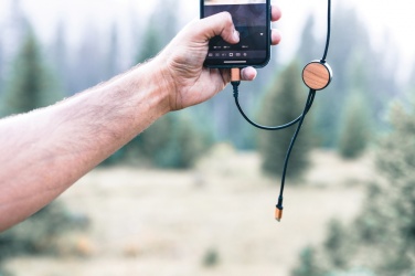 Logotrade Firmengeschenke das Foto: Ohio 6-in-1-Kabel aus RCS zertifiziert recyceltem Kunststoff