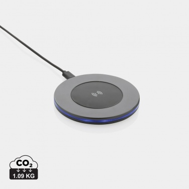 Logotrade Werbegeschenke das Foto: Terra 10W Wireless Charger aus RCS recyceltem Aluminium