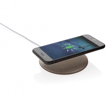 Logotrade Logogeschenke das Foto: 5W Weizenstroh Wireless Charger