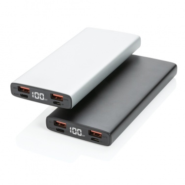 Logotrade Geschäftsgeschenke das Foto: 18W PD Powerbank mit 10.000 mAh aus Aluminium