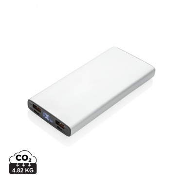 Logotrade werbemittel das Foto: 18W PD Powerbank mit 10.000 mAh aus Aluminium